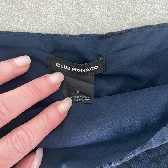 Club Monaco Navy Blue Mini Size 4 - Picture 2 of 2